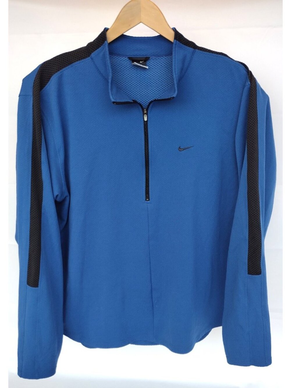 Nike Pullover Mens XL Blue Dri-FIT 1/4 Zip Long Sleeve Athletic Running Top